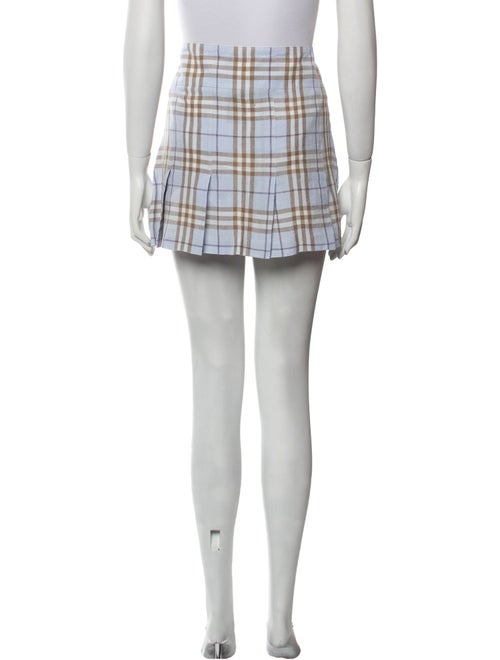 Burberry London Linen Mini Skirt