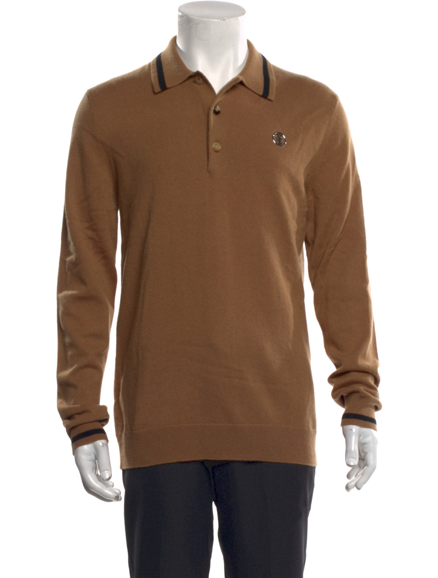 Burberry London Cashmere Collar Polo Sweater