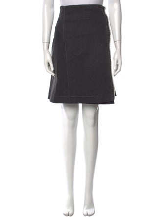 Burberry London Pleated Accents Knee-Length Skirt