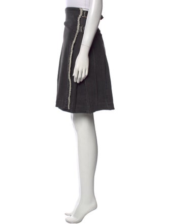 Burberry London Pleated Accents Knee-Length Skirt