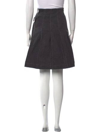 Burberry London Pleated Accents Knee-Length Skirt