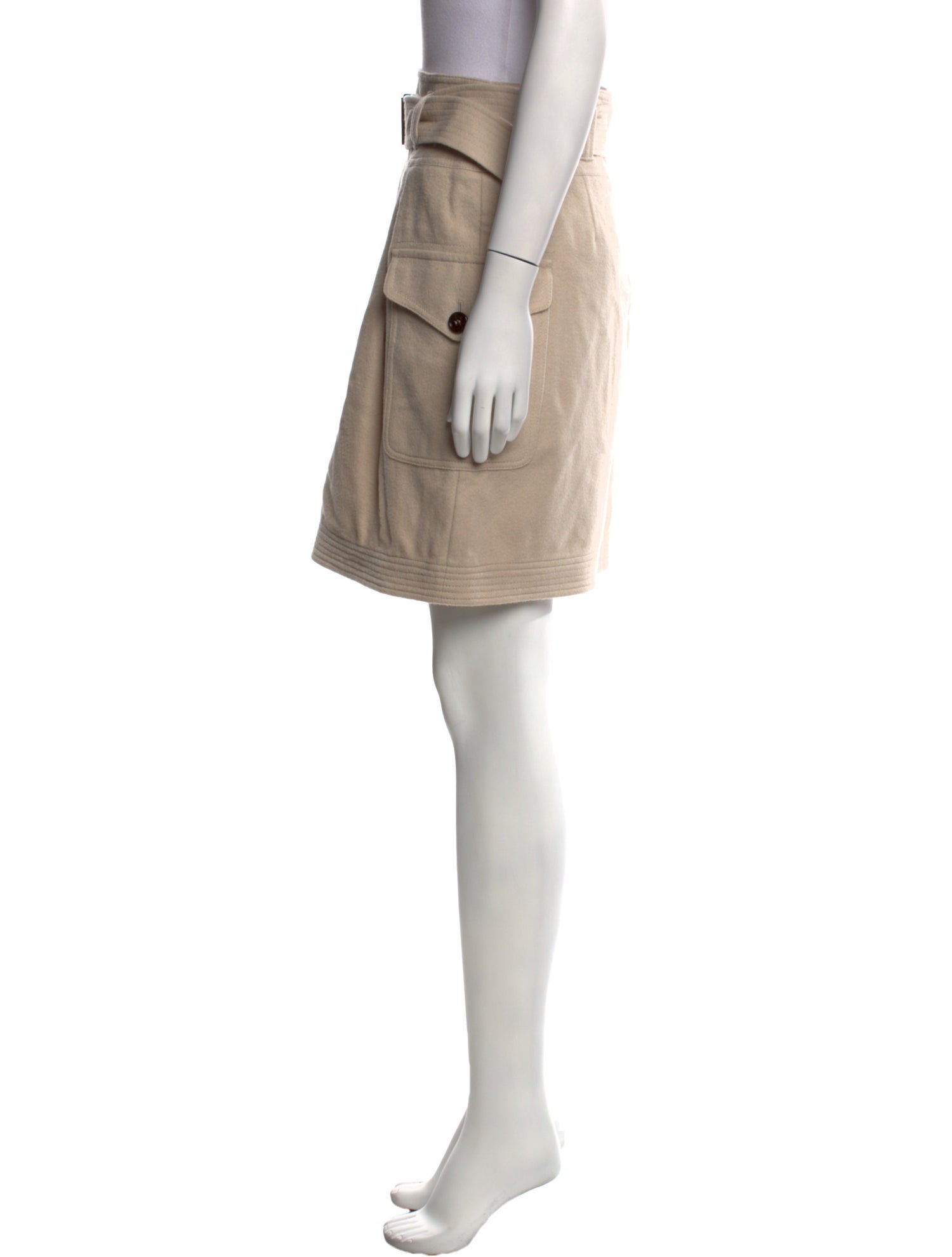 Burberry London Wool Knee-Length Skirt