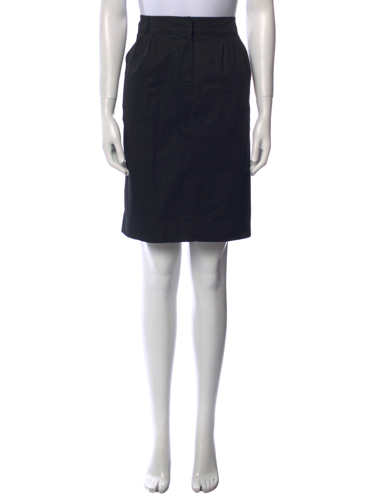 Burberry London Pleated Accents Knee-Length Skirt