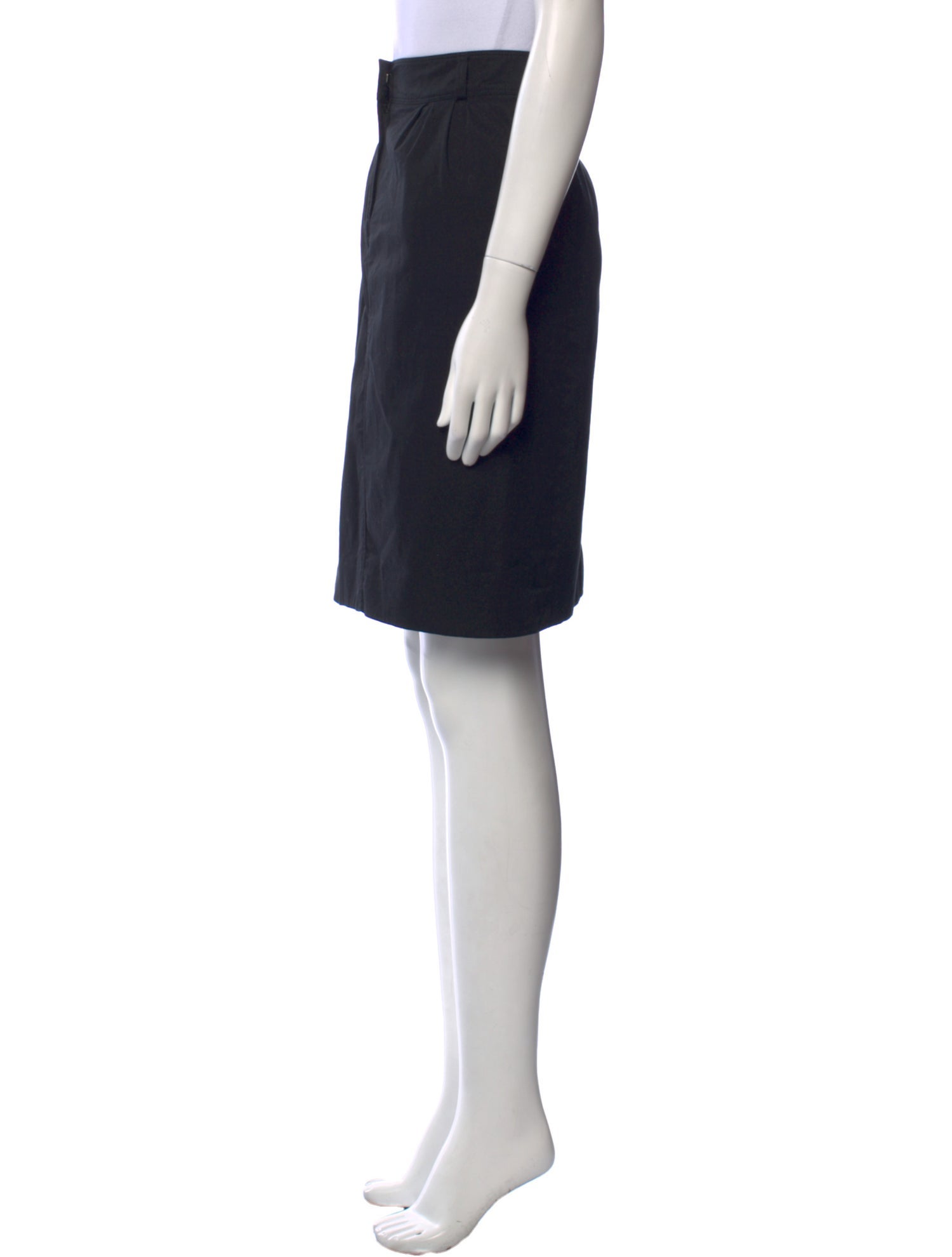 Burberry London Pleated Accents Knee-Length Skirt