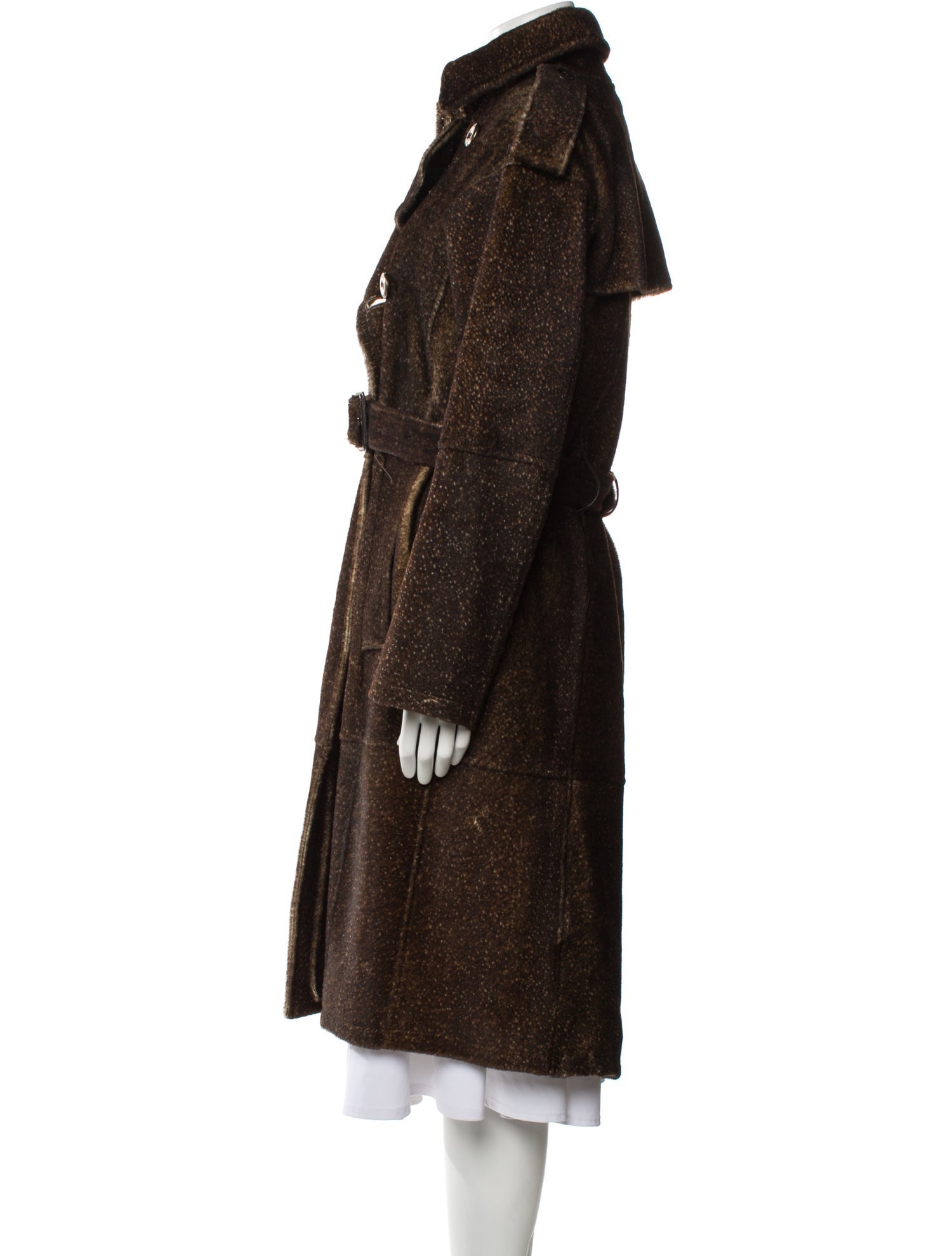 Burberry London Leather Fur Coat