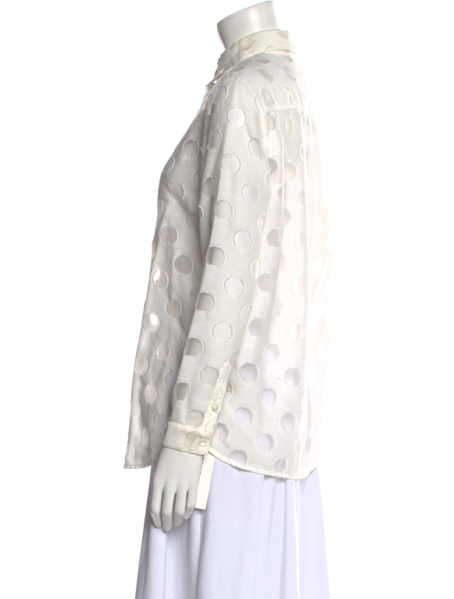 Burberry London Long Sleeve Button-Up Top