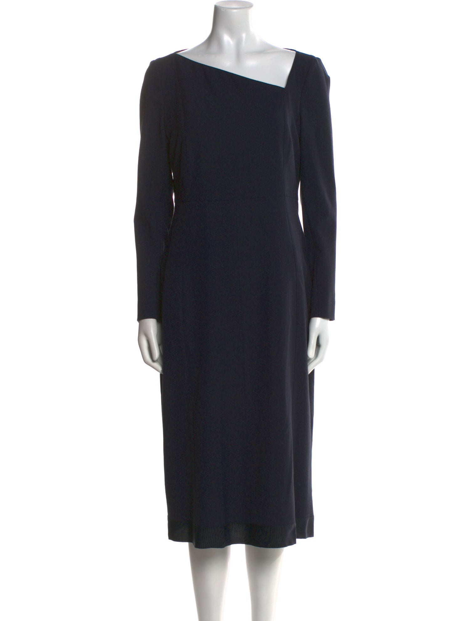 Burberry London Asymmetrical Midi Length Dress