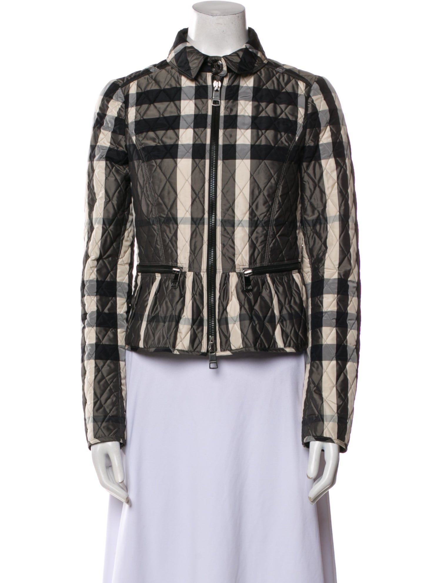 Burberry London Plaid Print Jacket