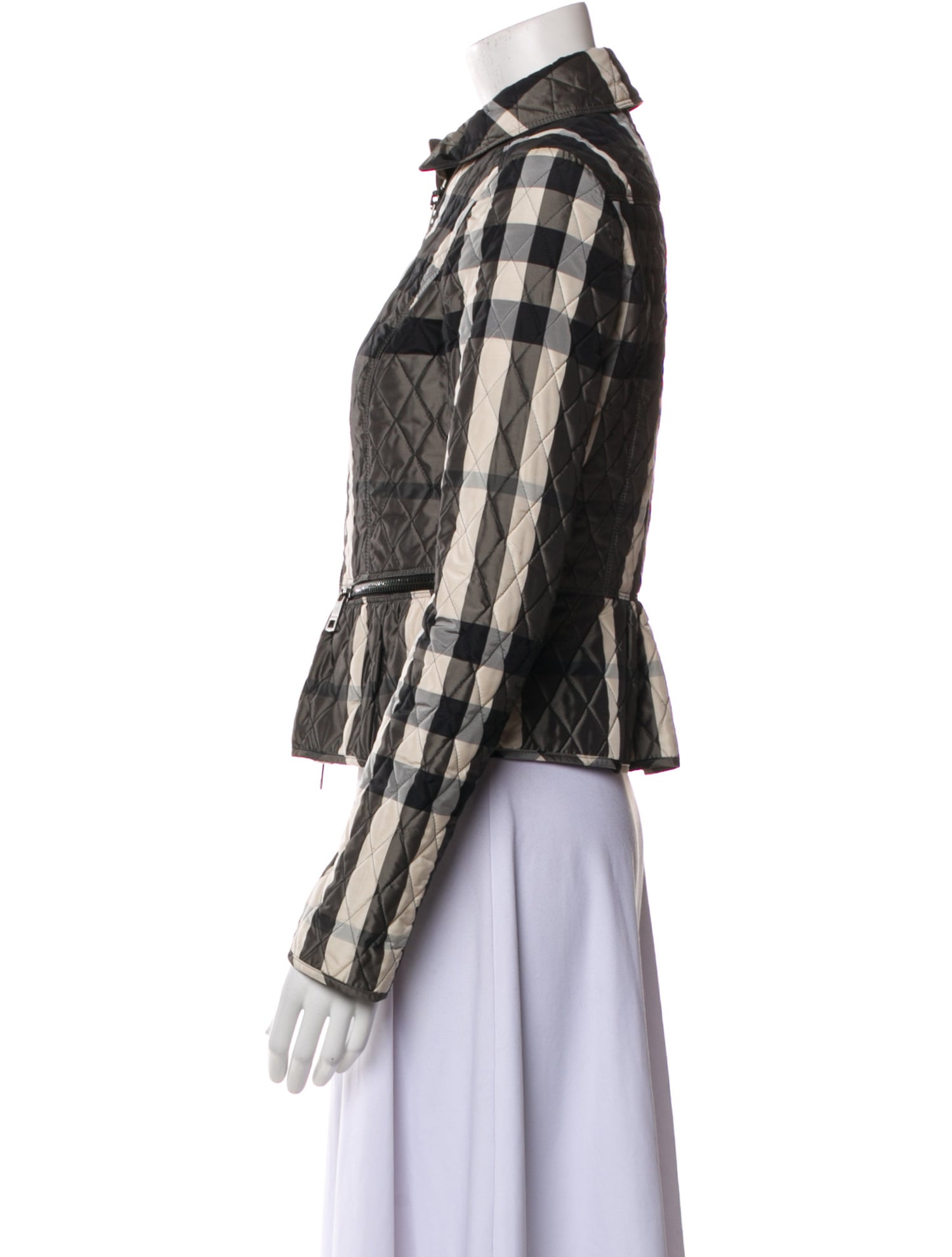 Burberry London Plaid Print Jacket