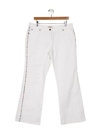 Burberry London Mid-Rise Wide Leg Jeans