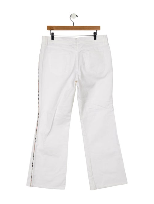 Burberry London Mid-Rise Wide Leg Jeans