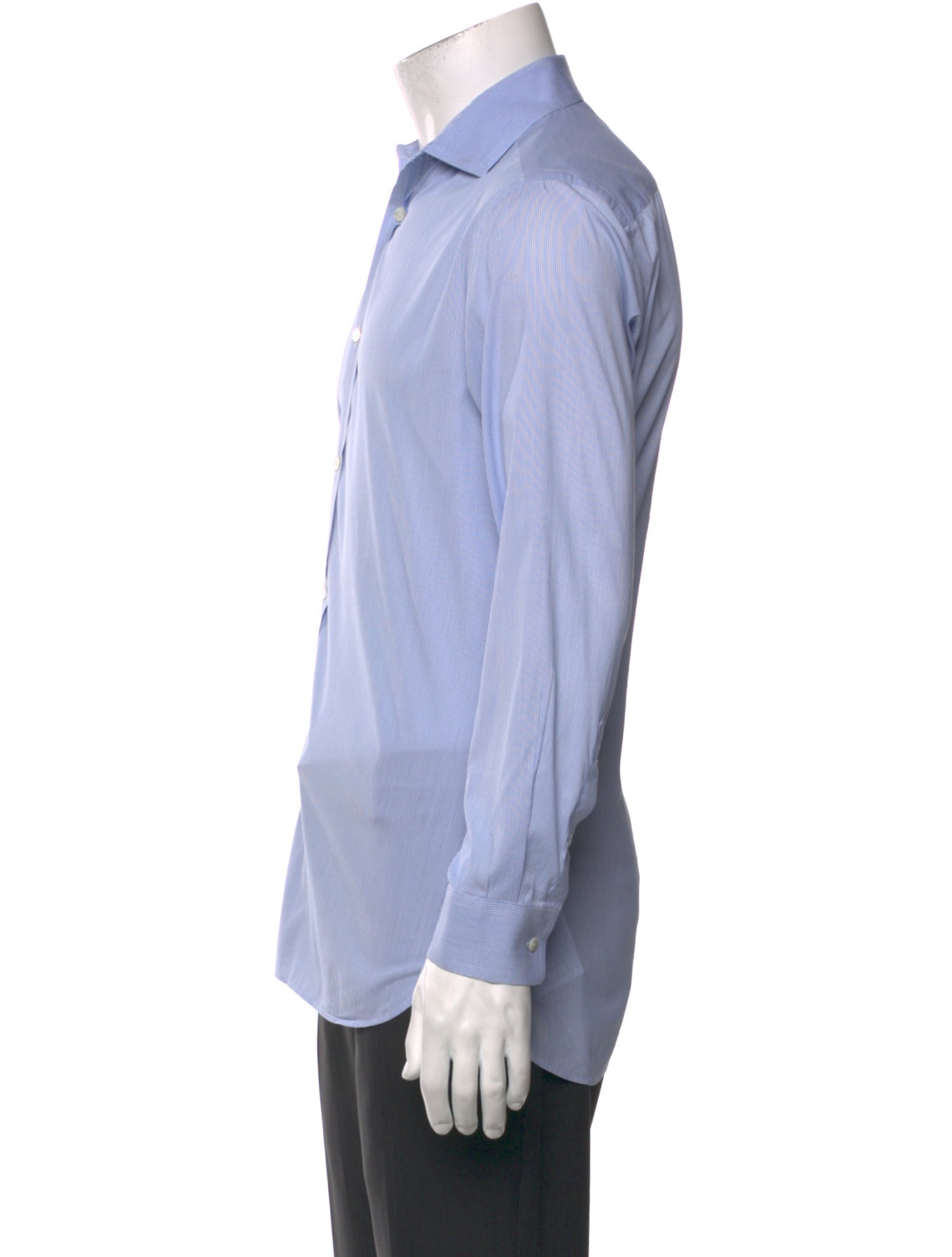 Burberry London Striped Long Sleeve Dress Shirt