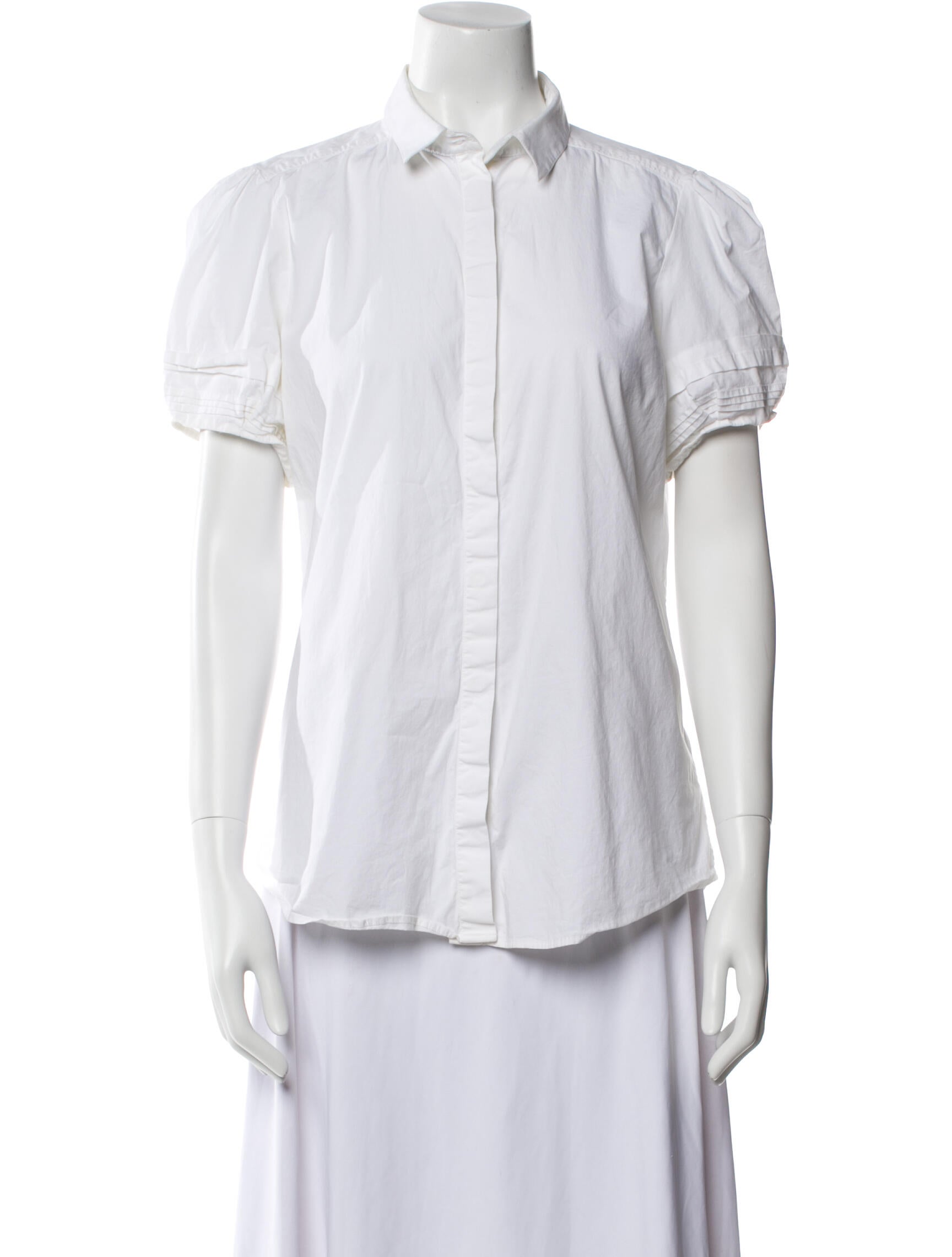 Burberry London Short Sleeve Button-Up Top