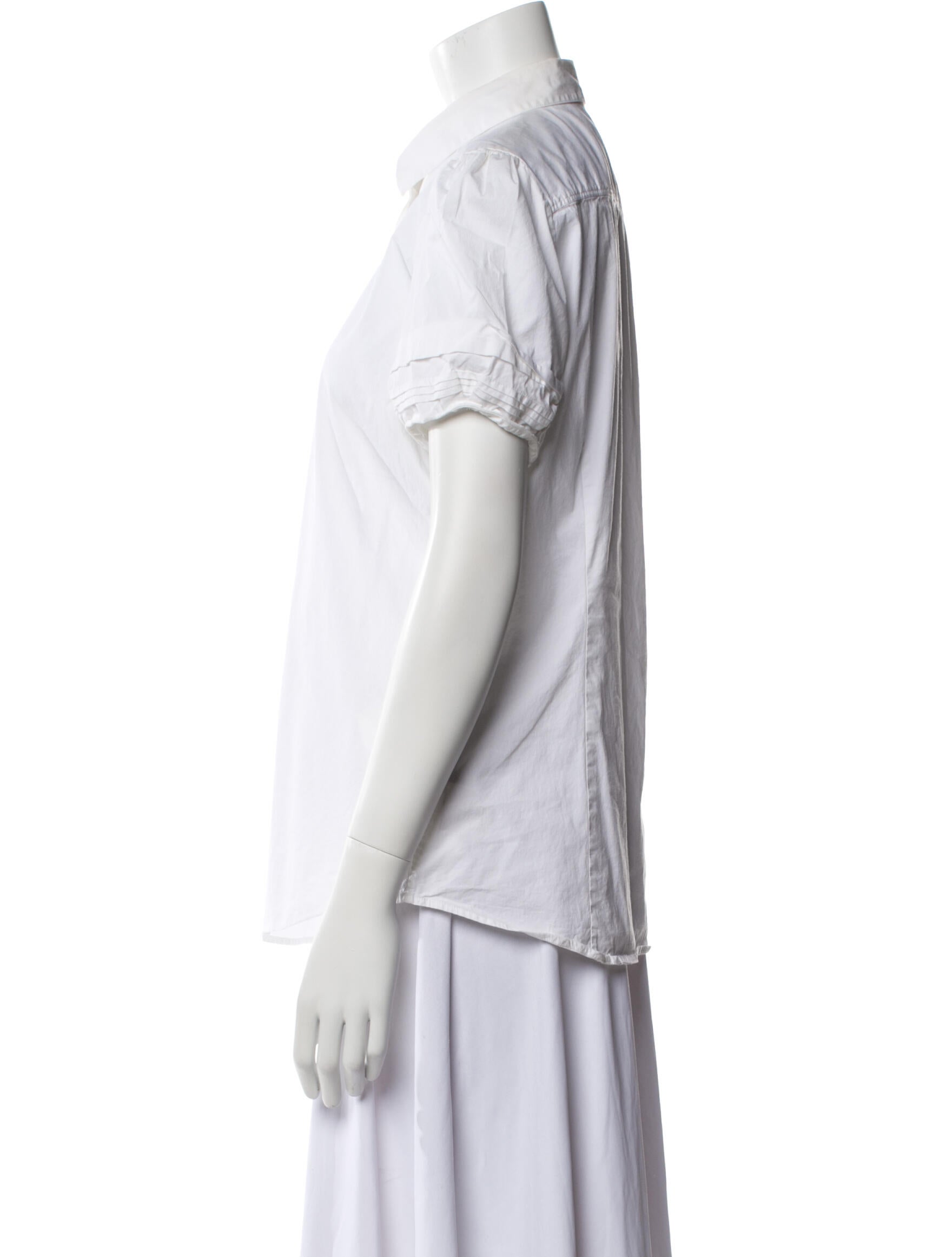 Burberry London Short Sleeve Button-Up Top