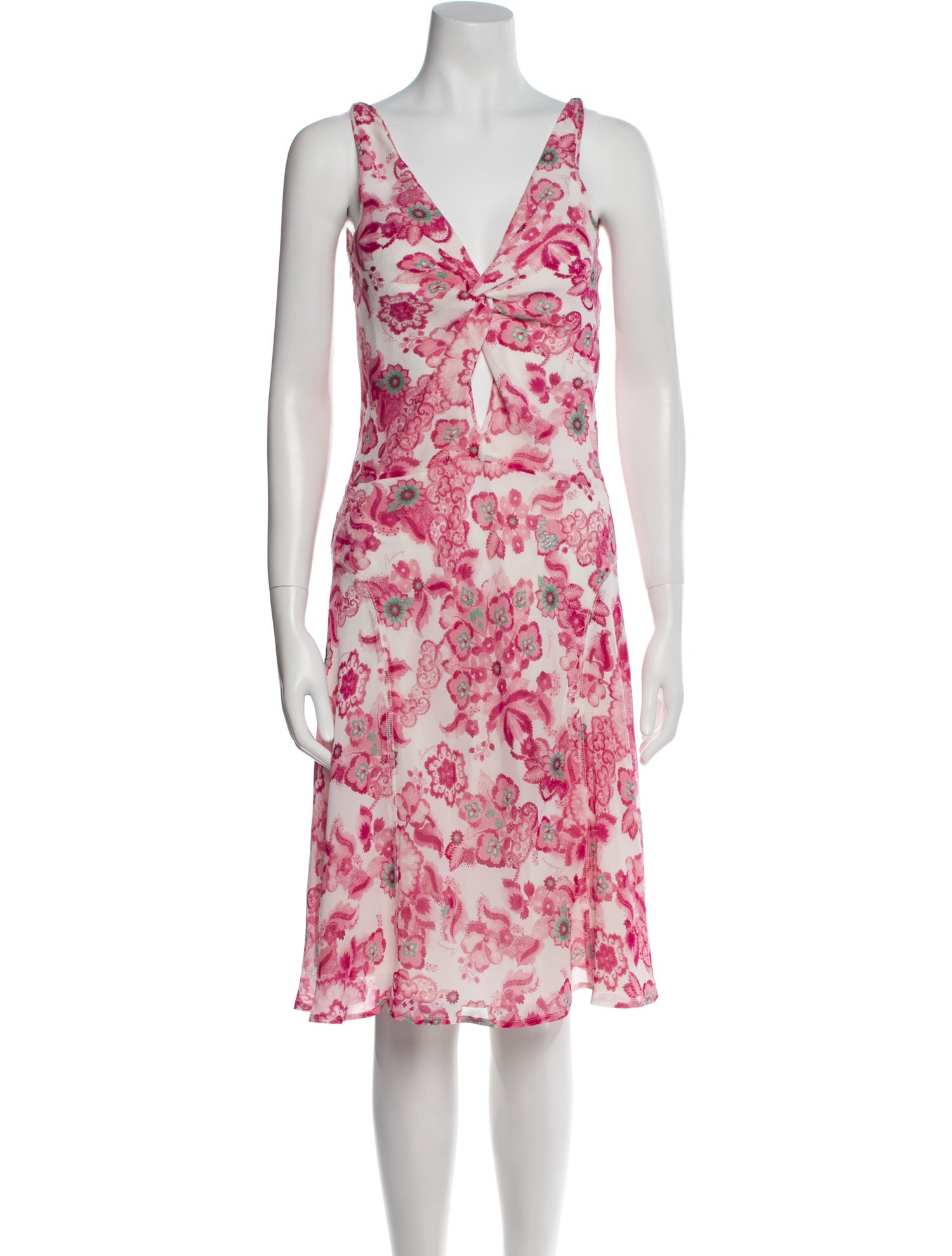 Burberry London Silk Knee-Length Dress