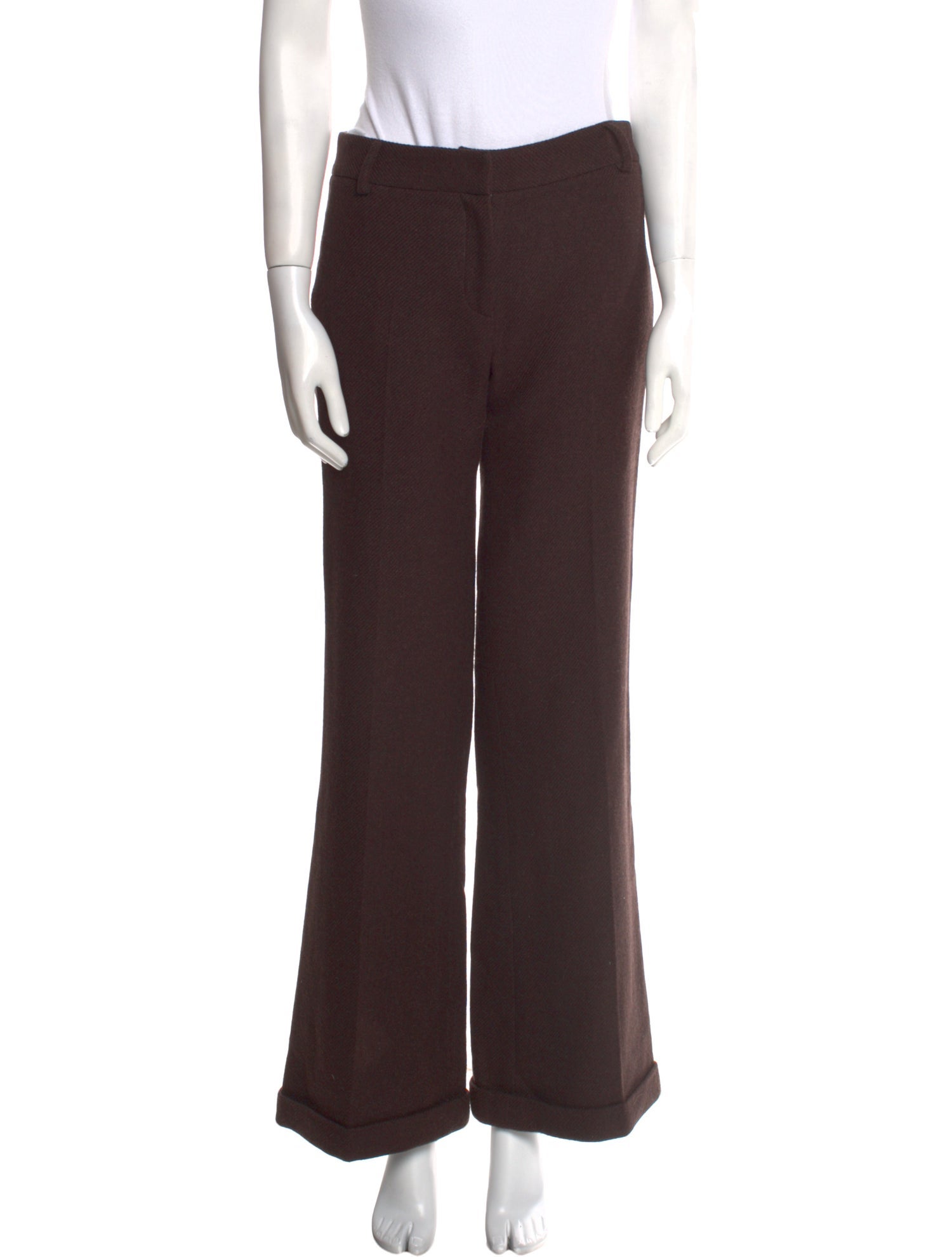 Burberry London Wool Wide Leg Pants