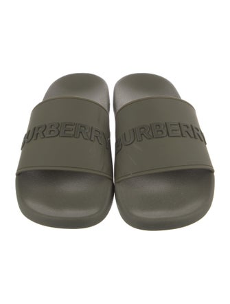 Burberry London Nova Check Pattern Rubber Slides