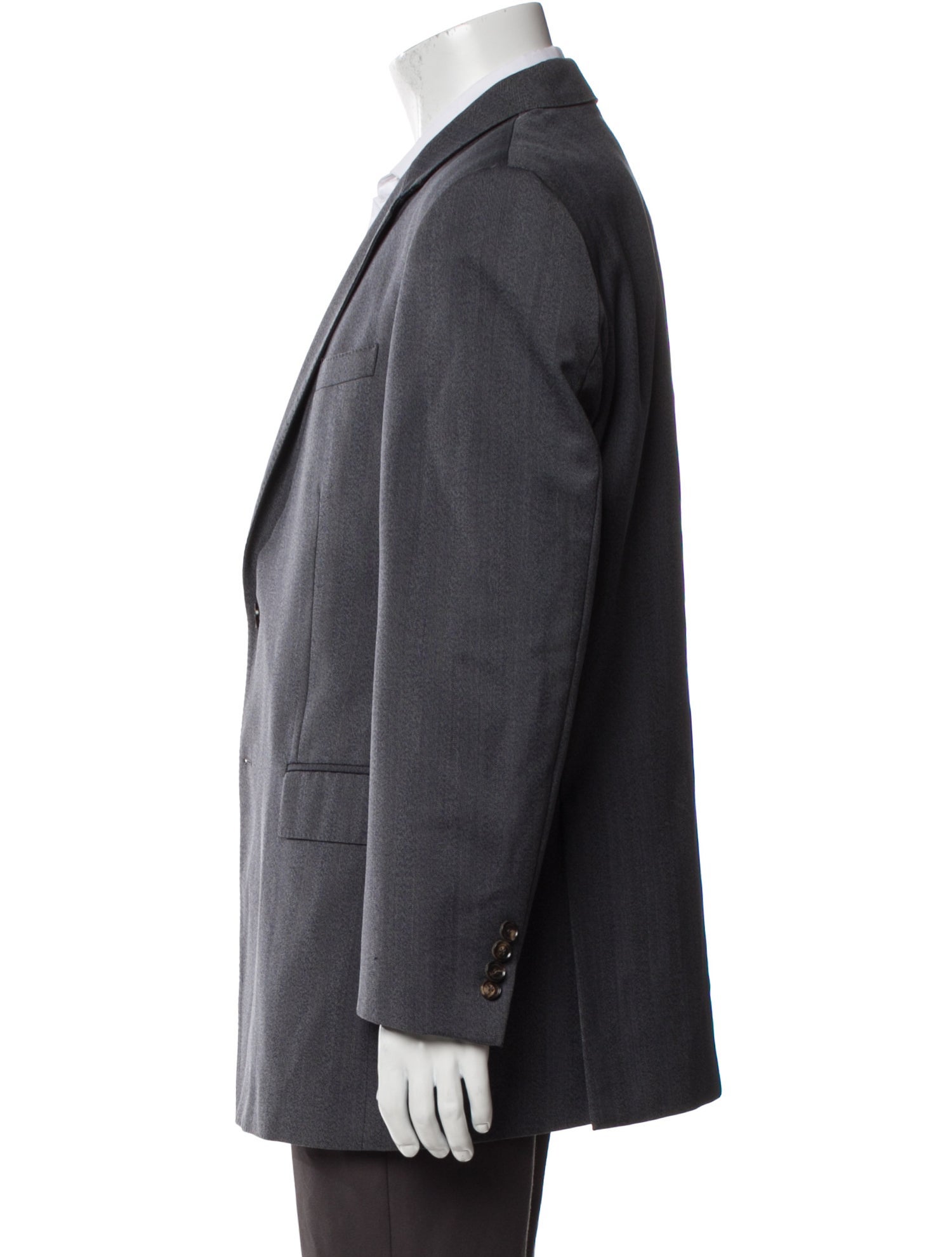 Burberry London Wool Chain-Link Accents Blazer