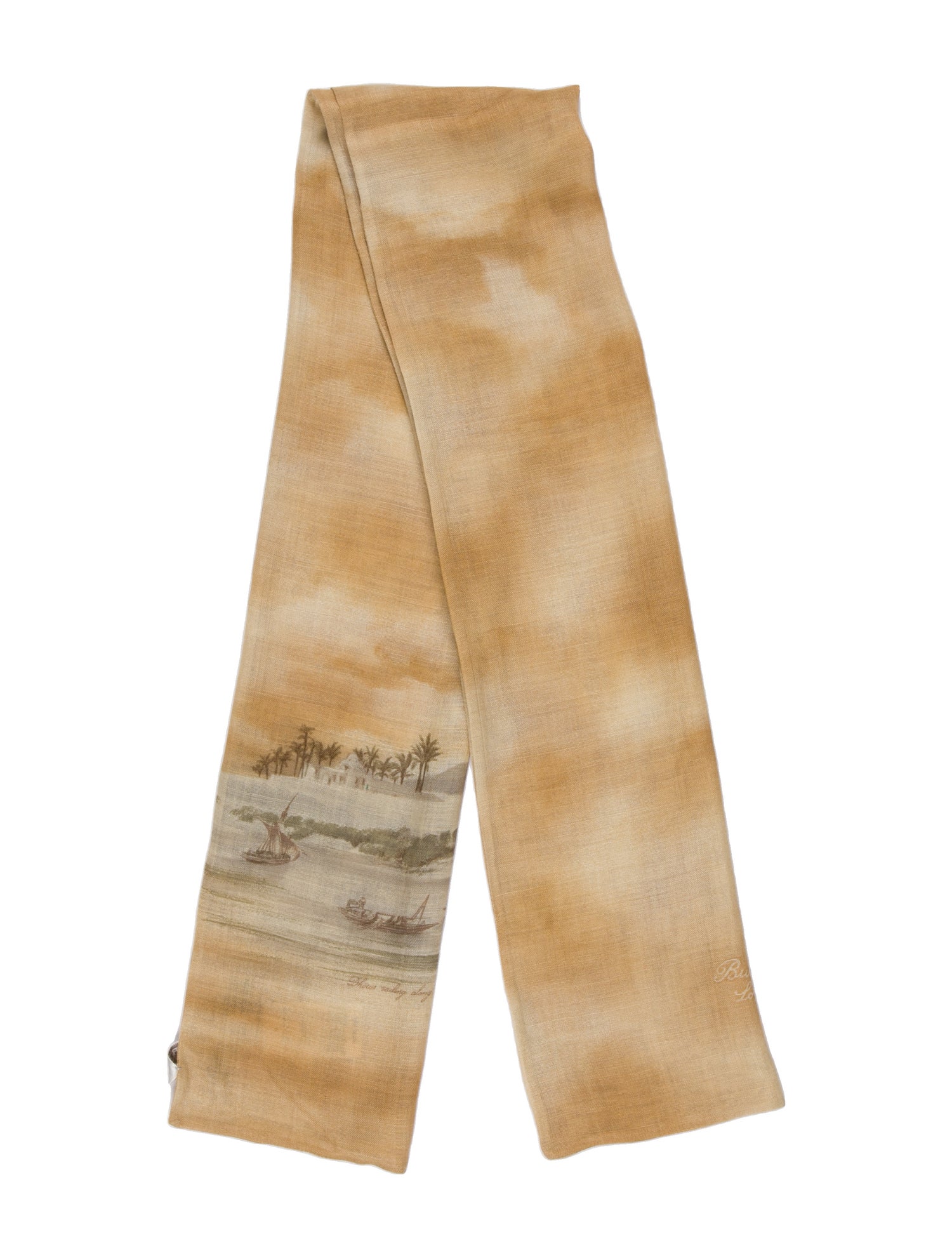 Burberry London Wool Striped Scarf