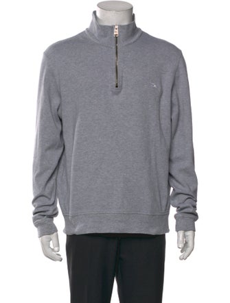 Burberry London House Check Pattern Turtleneck Sweatshirt