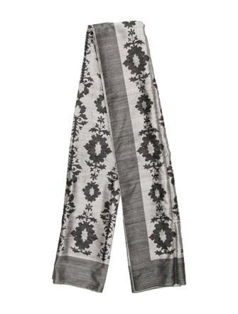 Burberry London Silk Floral Print Scarf