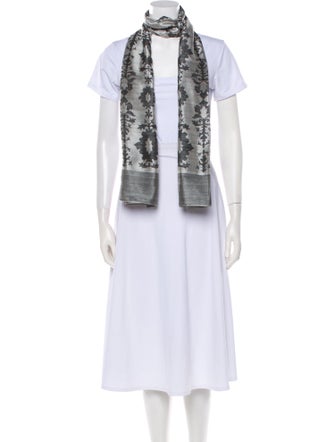 Burberry London Silk Floral Print Scarf