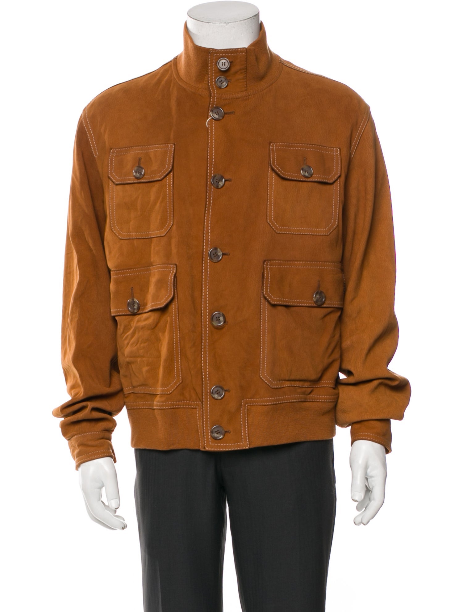 Burberry London Leather Utility Jacket