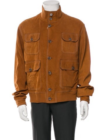 Burberry London Outerwear Leather Utility Jacket Us44, It54 | XXL