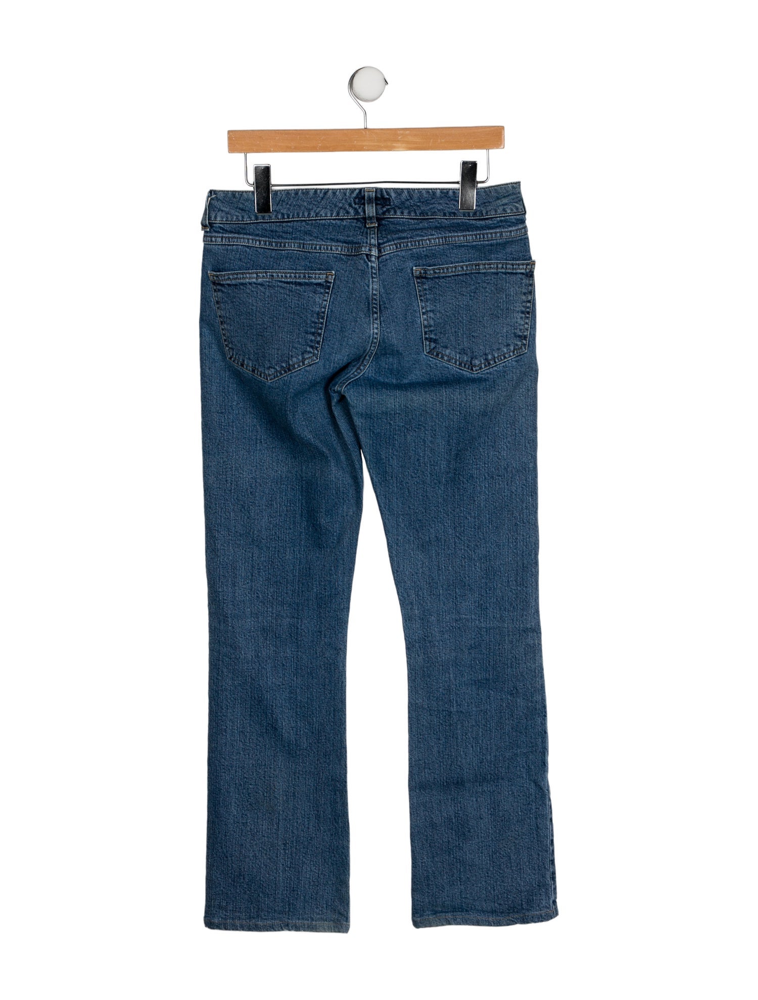 Burberry London Mid-Rise Wide Leg Jeans