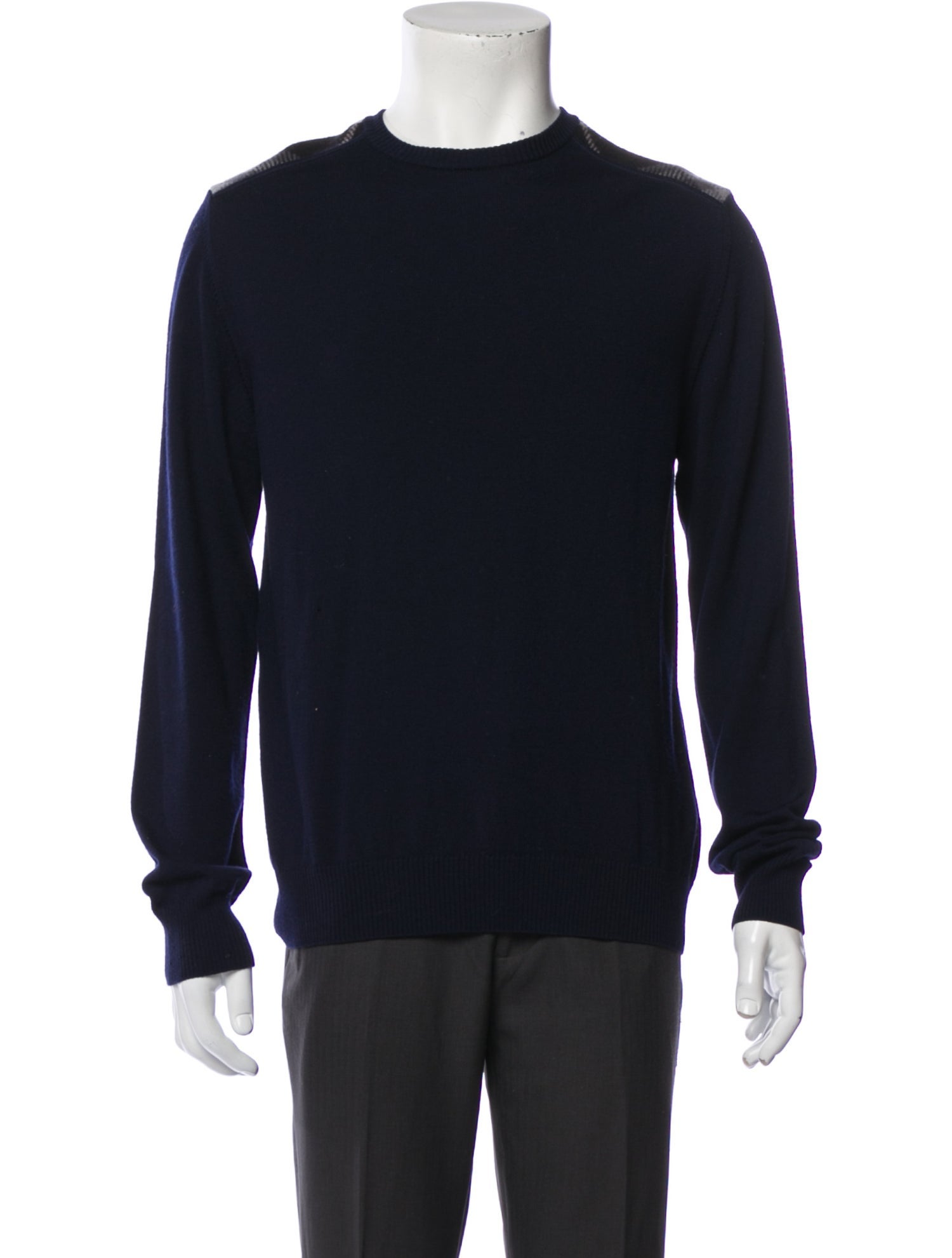 Burberry London Exploded Check Pattern Merino Wool Pullover