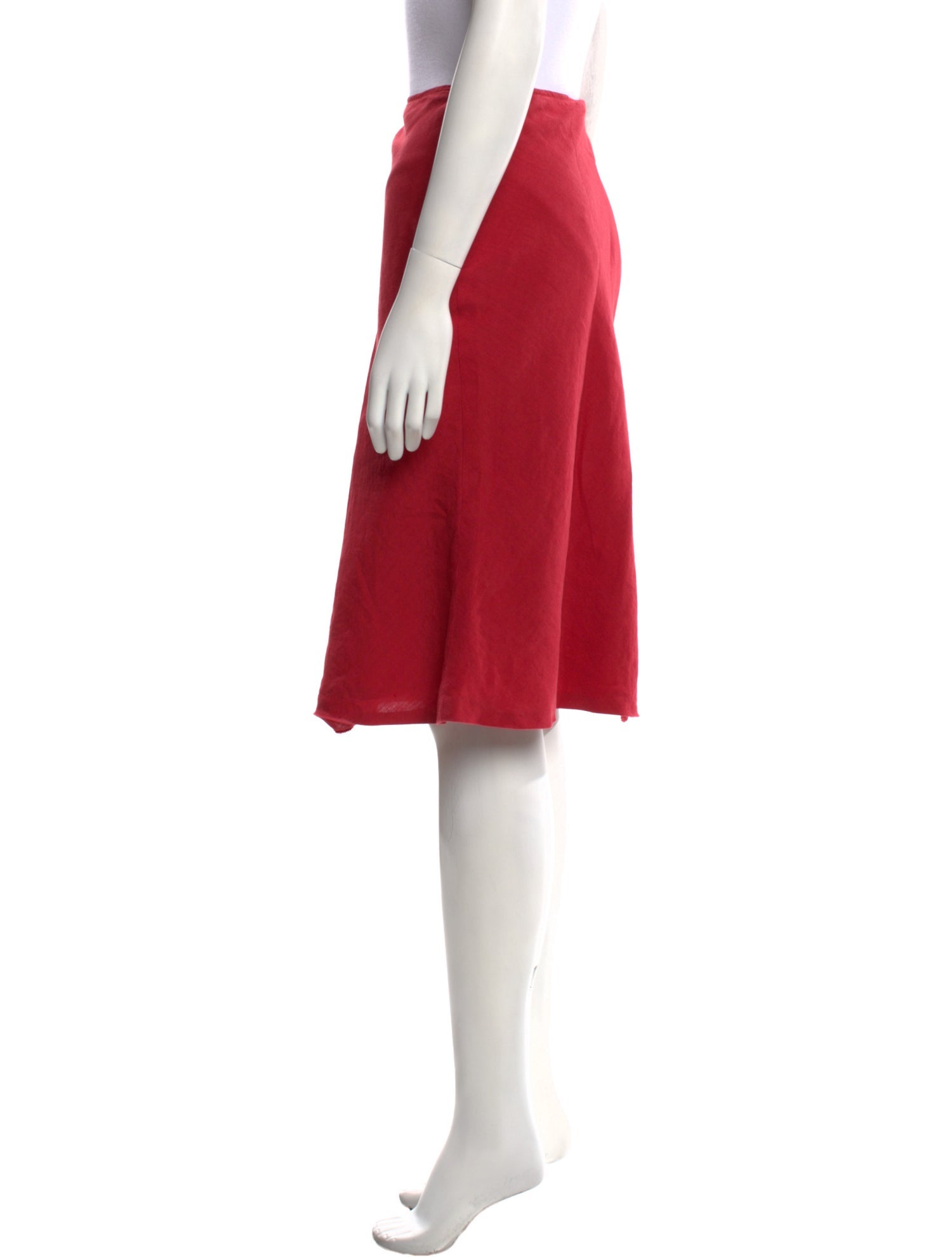 Burberry London Pleated Accents Knee-Length Skirt