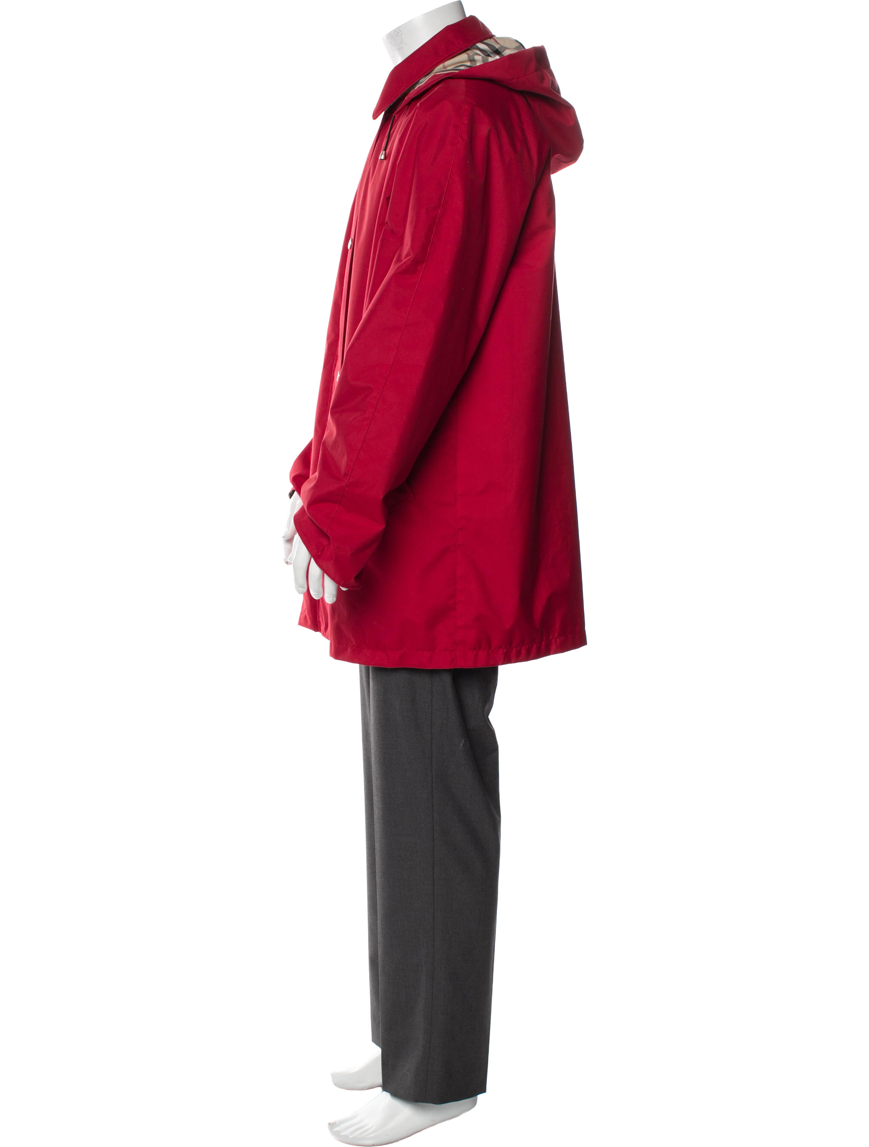 Burberry London Horseferry Check Pattern Wool Parka