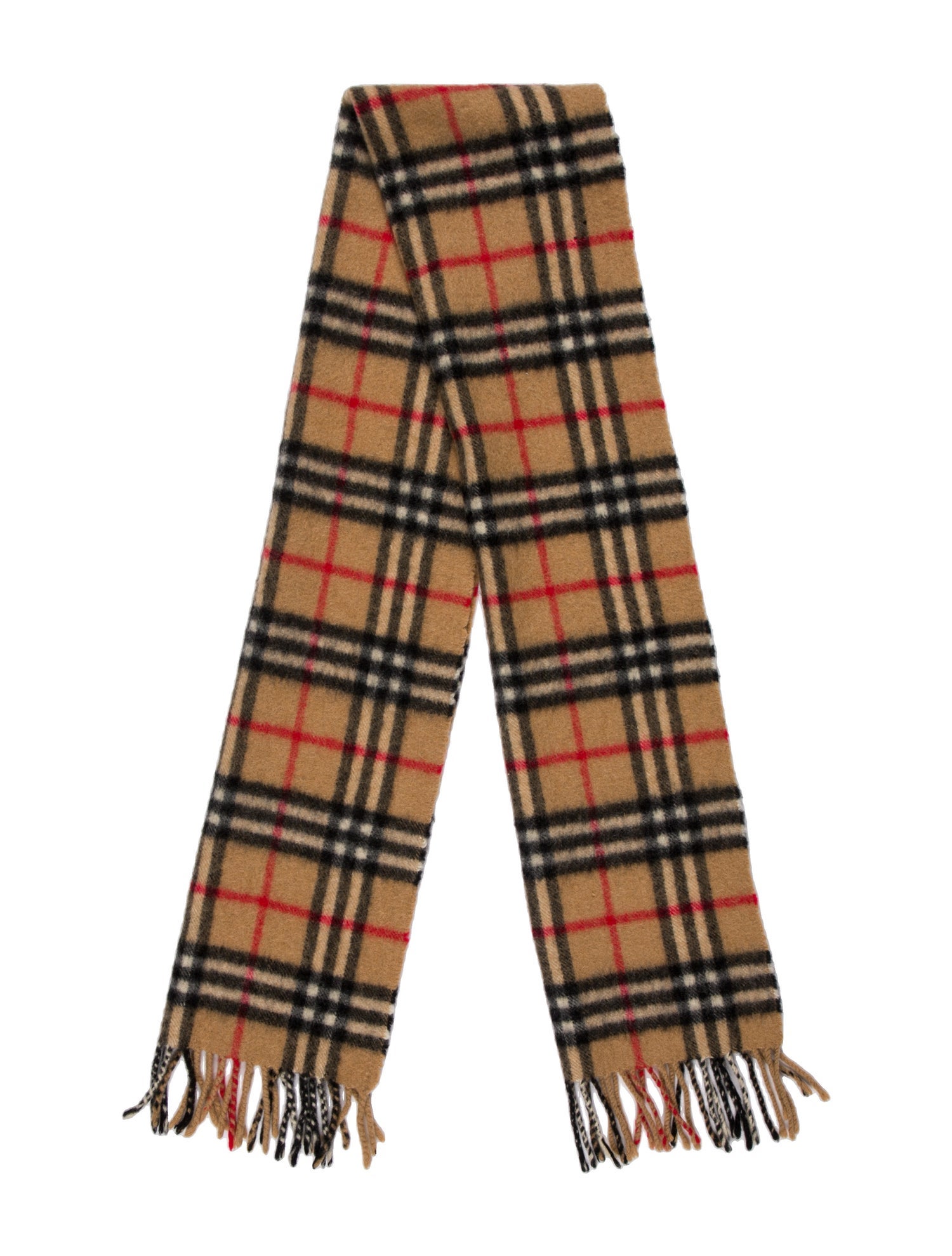 Burberry's Cashmere House Check Pattern Scarf