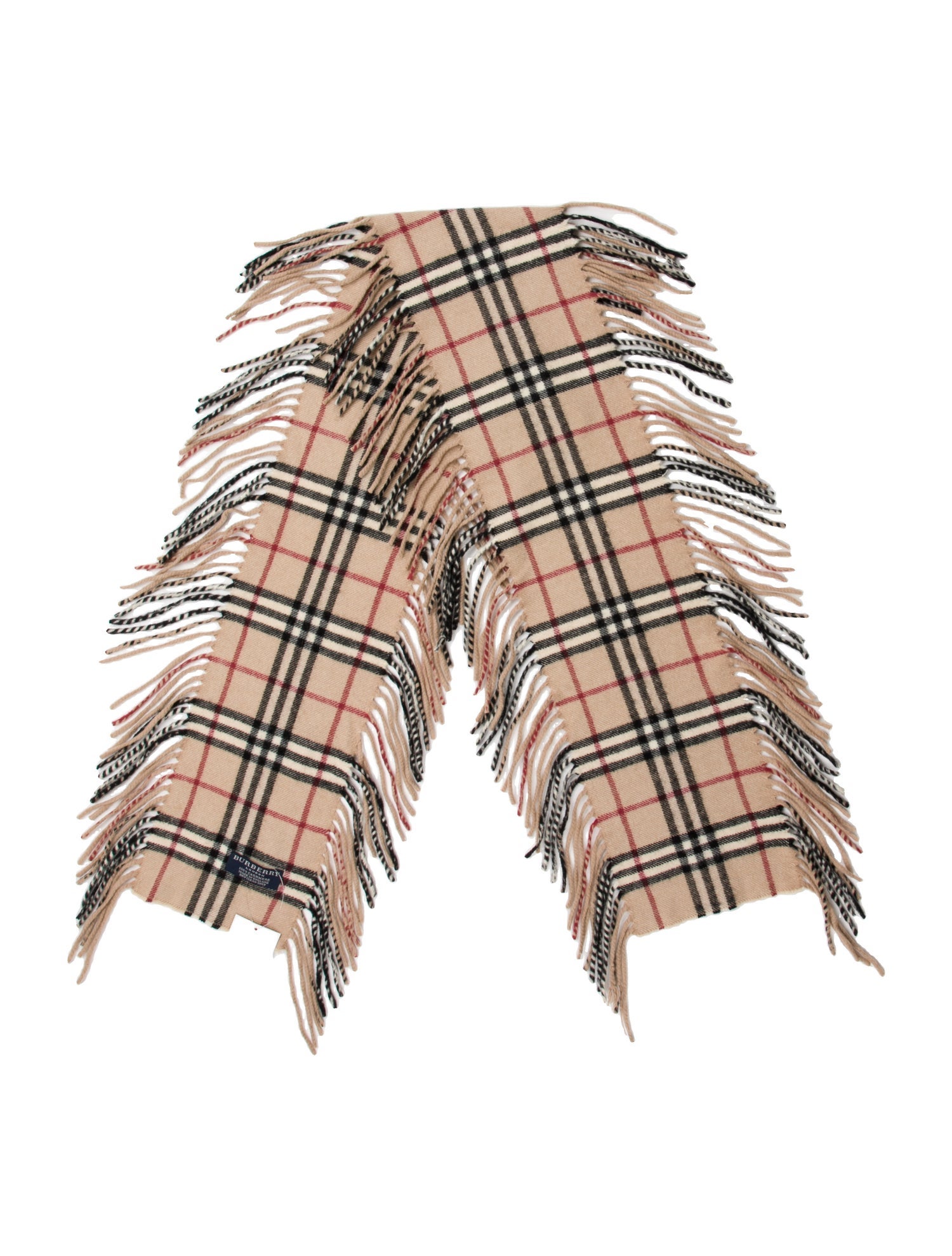 Burberry London Cashmere Nova Check Pattern Scarf
