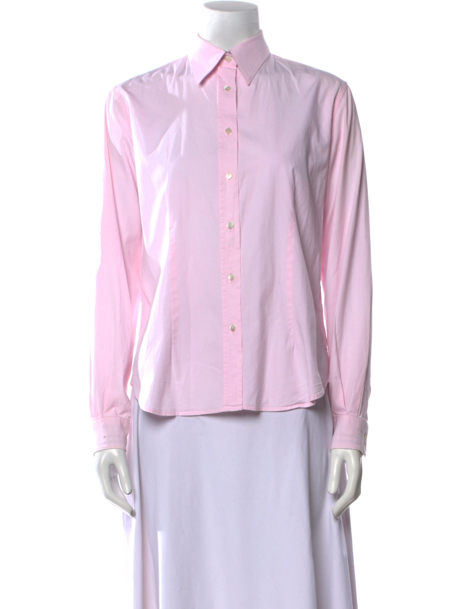 Burberry London Long Sleeve Button-Up Top