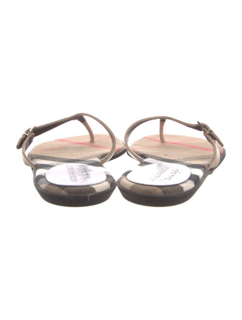 Burberry London Leather Printed Slides