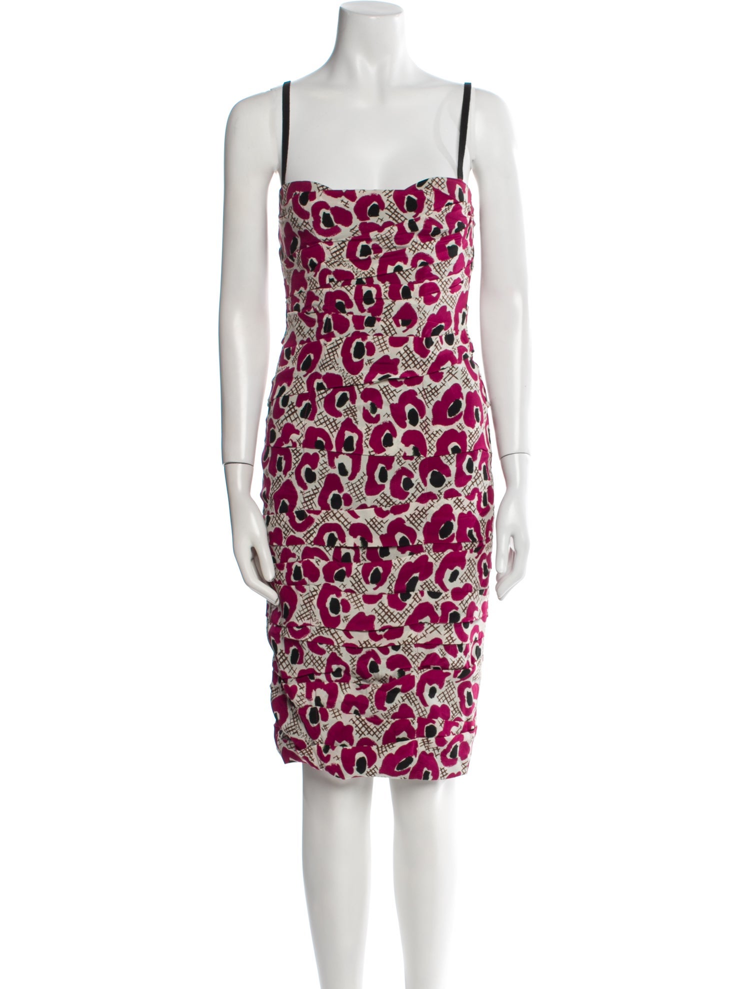 Burberry London Silk Knee-Length Dress