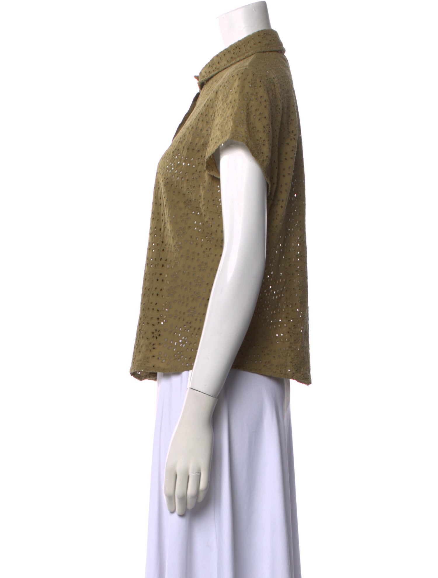 Burberry London Short Sleeve Button-Up Top