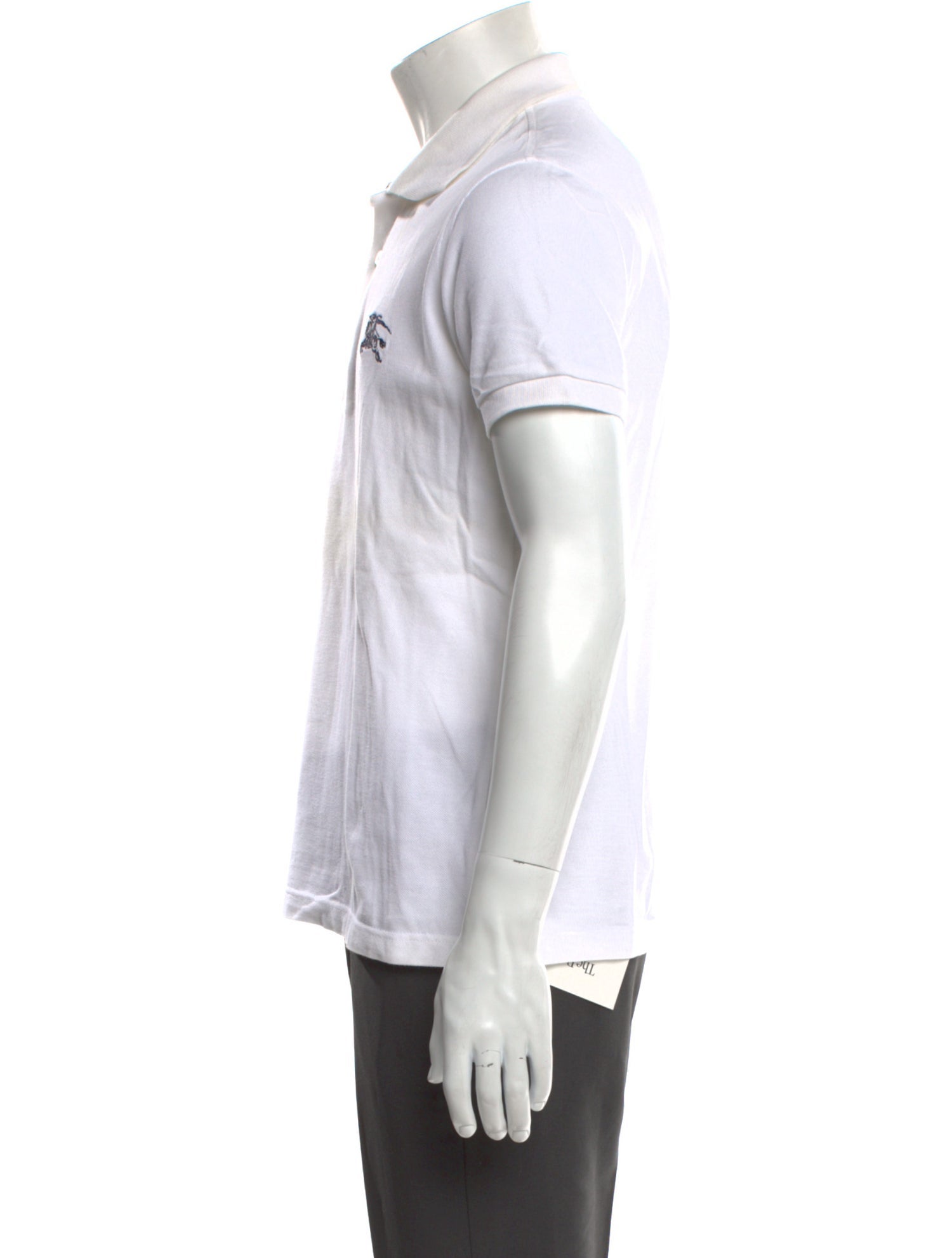 Burberry London Nova Check Pattern Crew Neck Polo Shirt