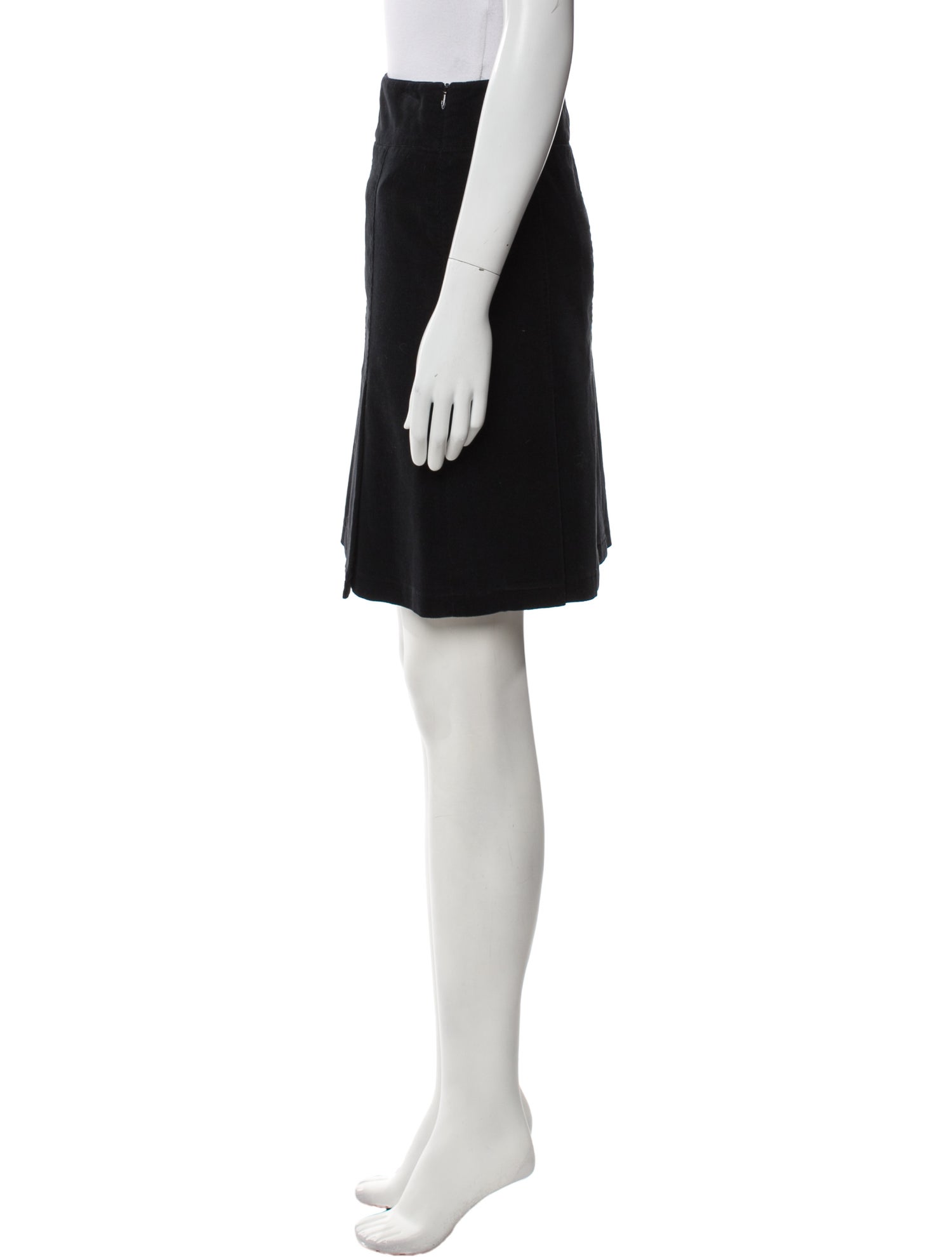 Burberry London Raw-Edge Trim Knee-Length Skirt