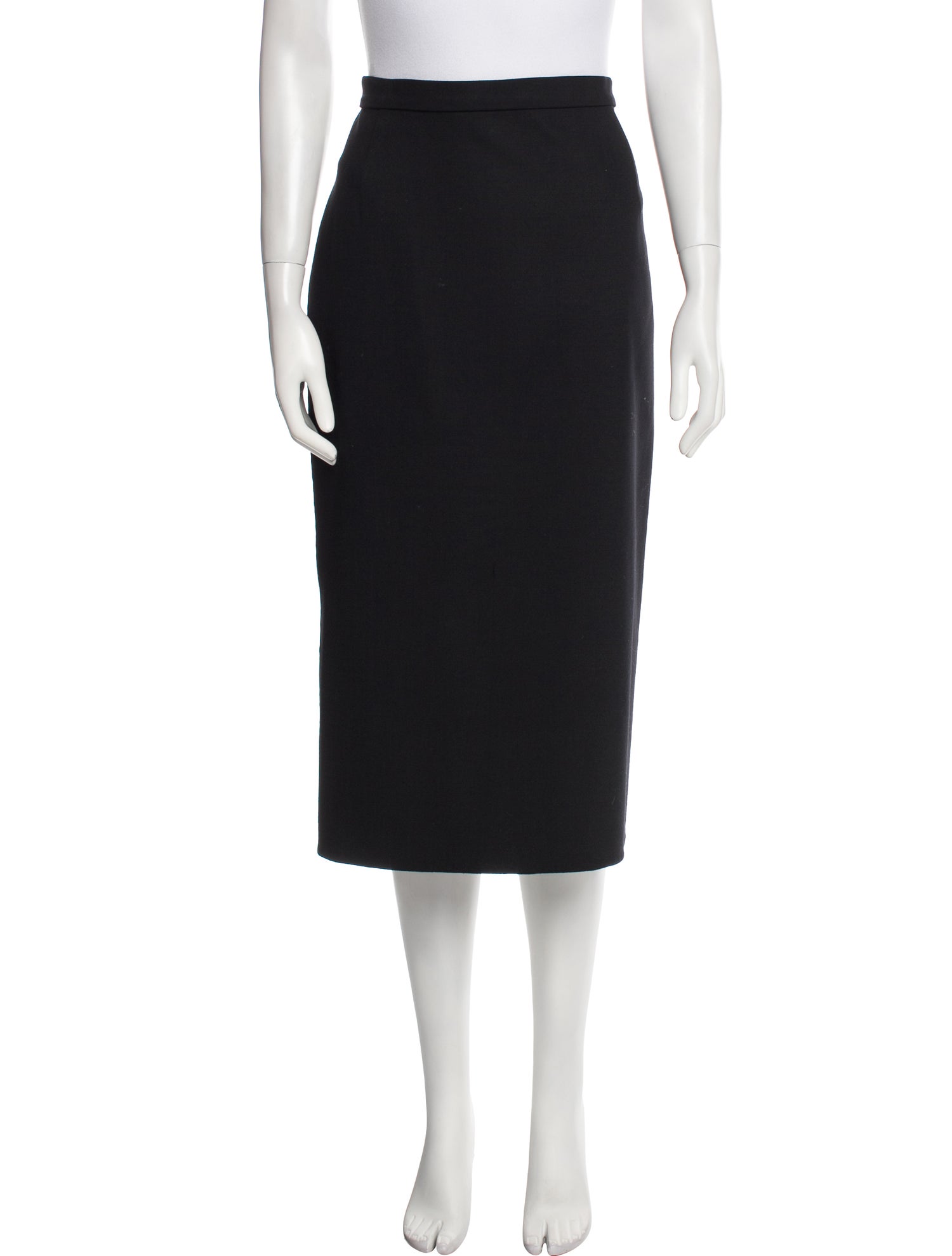Burberry London Wool Midi Length Skirt