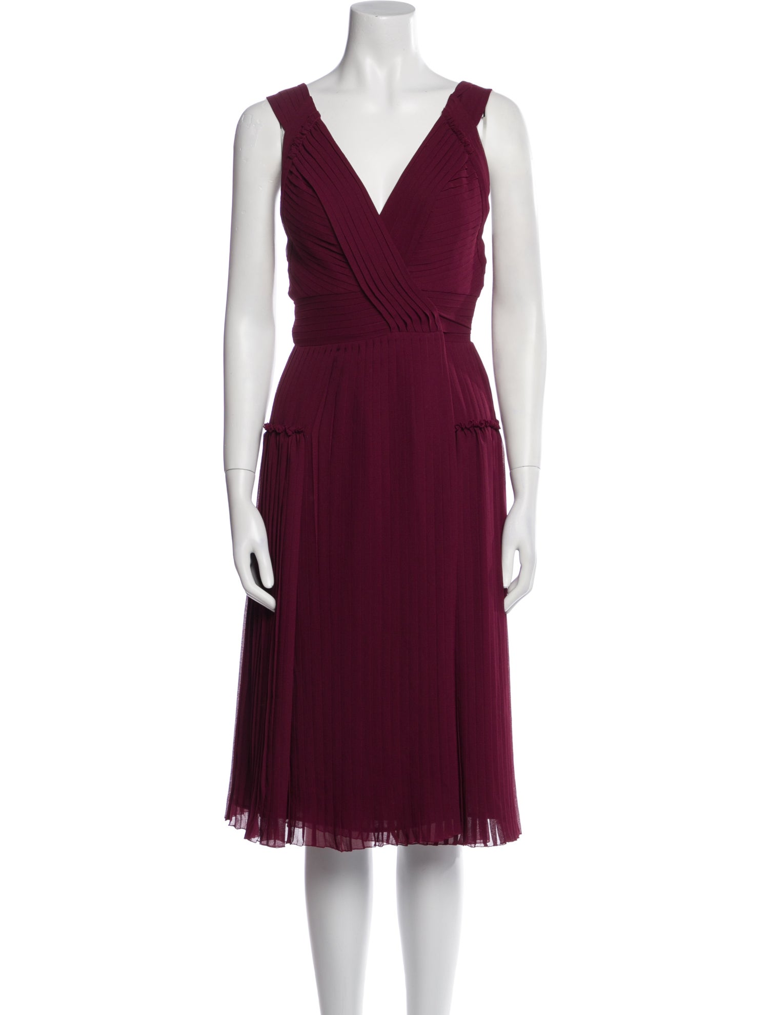 Burberry London Silk Midi Length Dress
