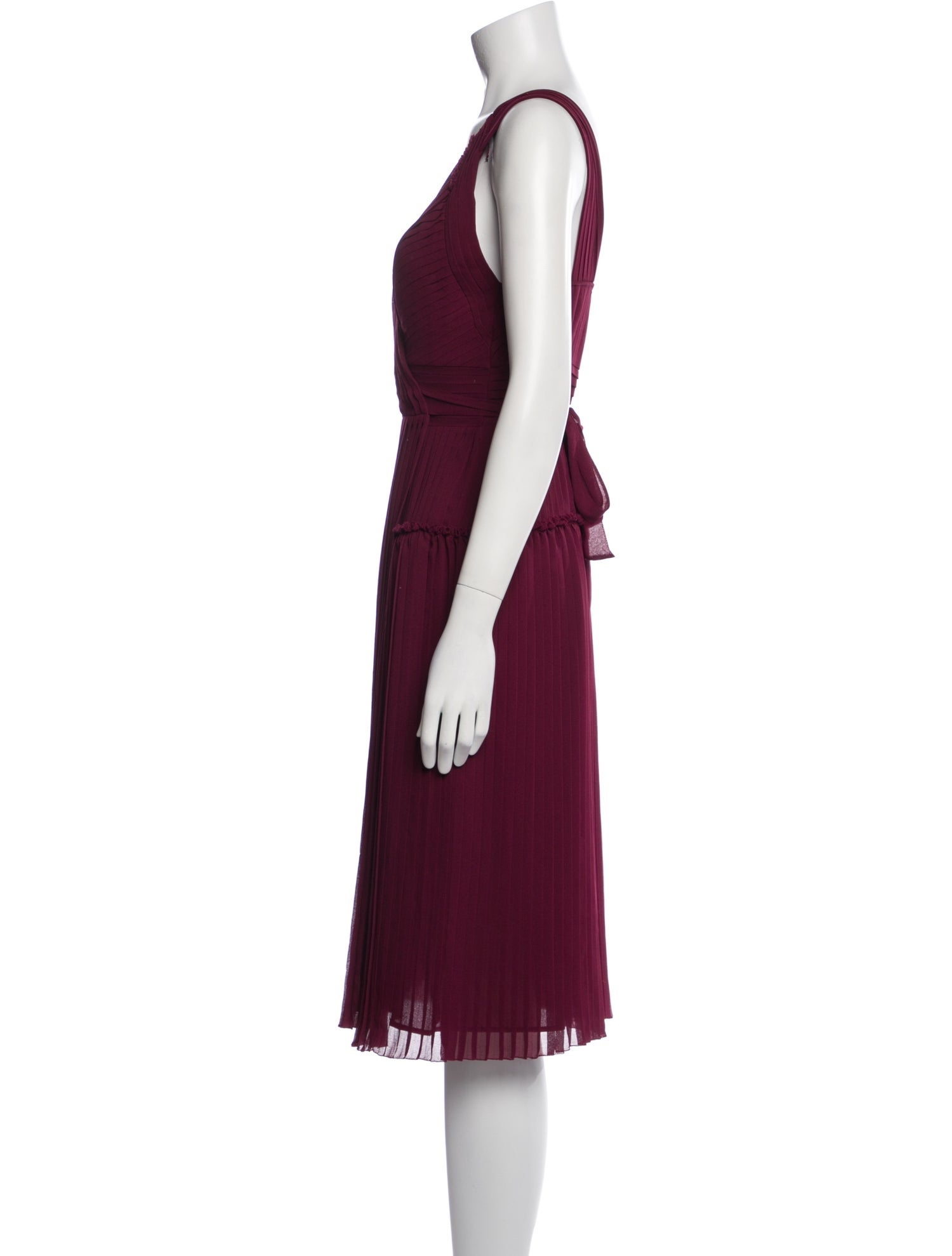 Burberry London Silk Midi Length Dress