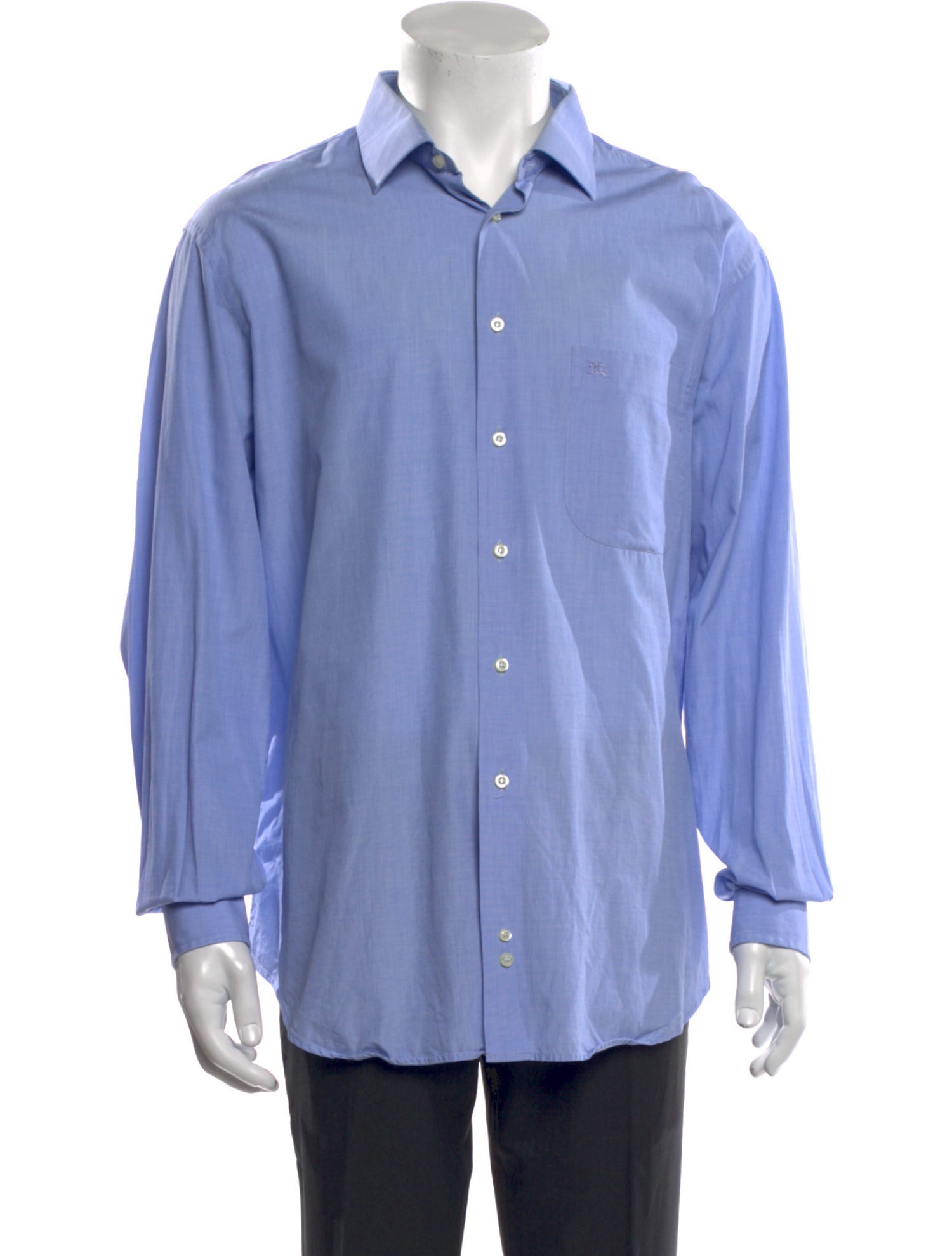 Burberry London TB Monogram Long Sleeve Dress Shirt