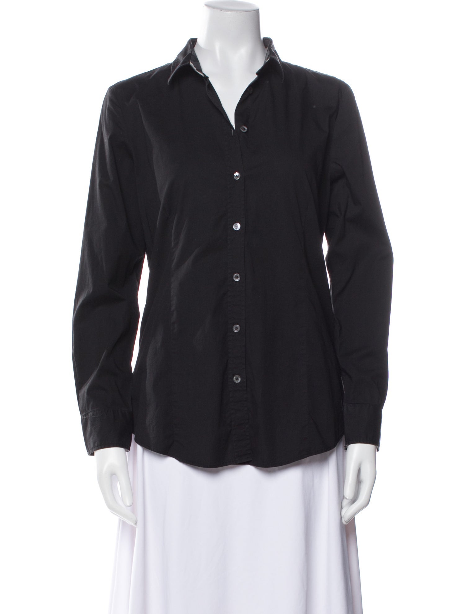 Burberry London Long Sleeve Button-Up Top