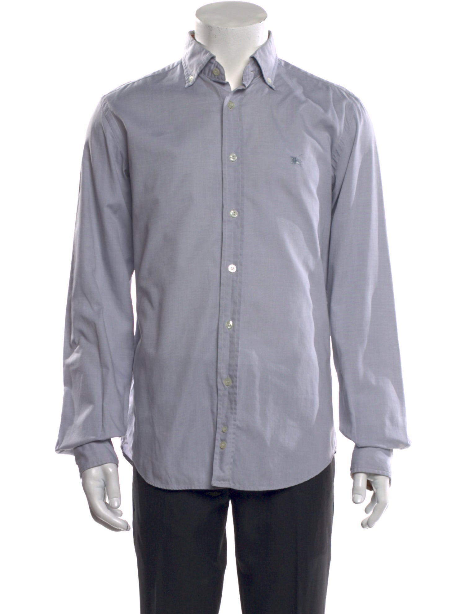 Burberry London House Check Pattern Long Sleeve Dress Shirt