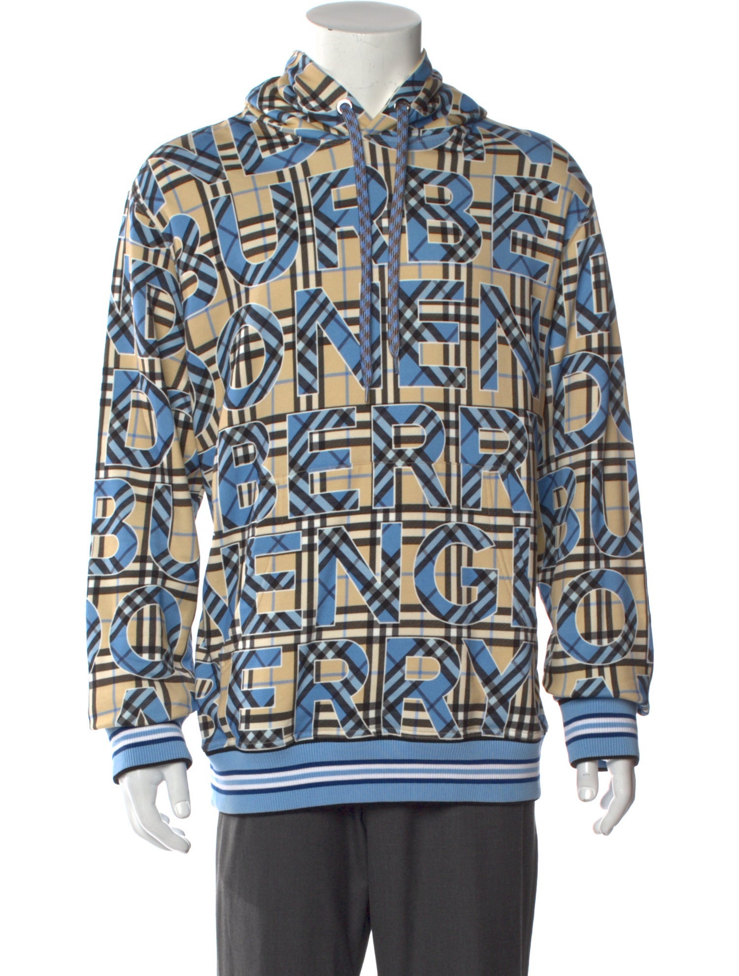 Burberry Vintage Check Plaid Print Hoodie