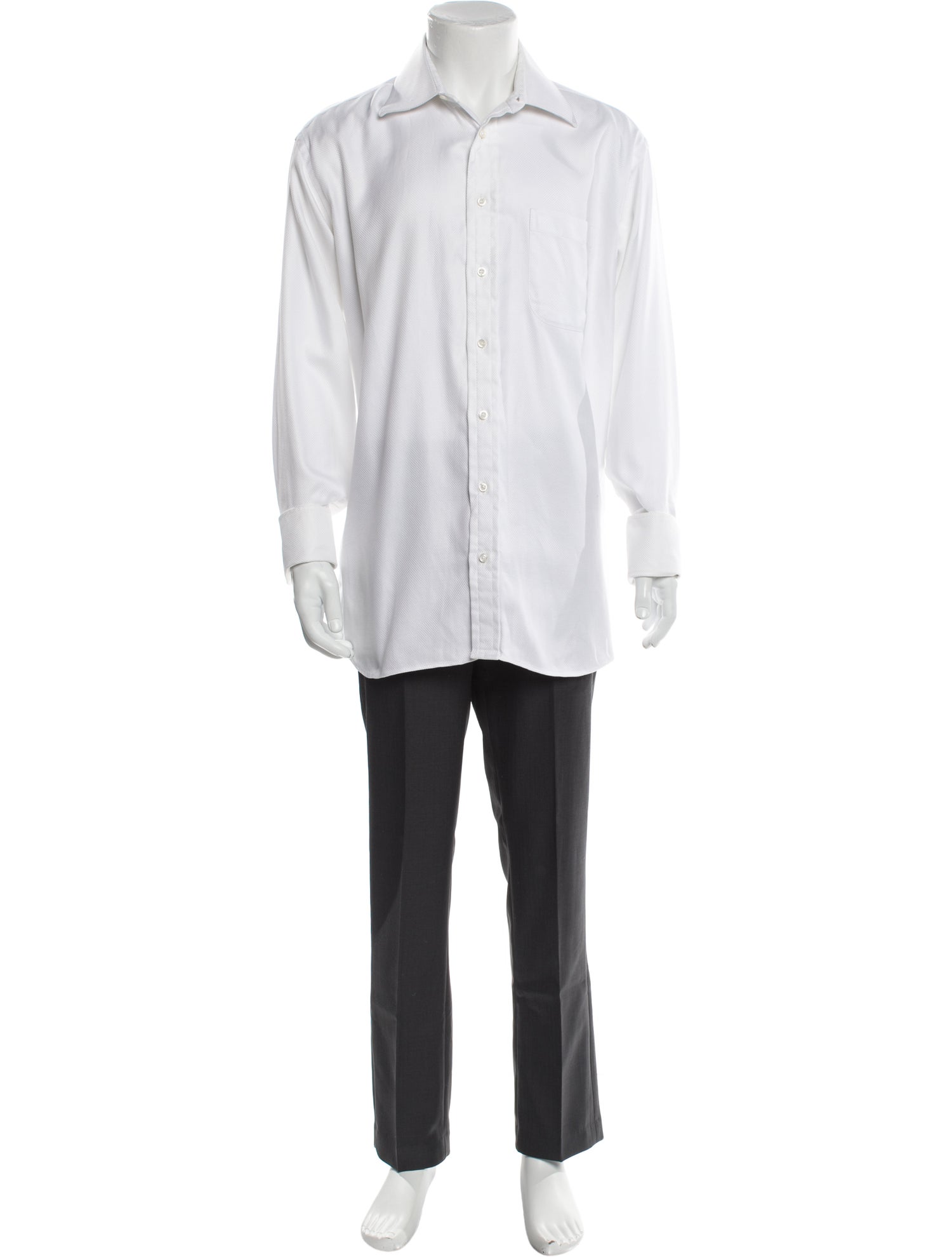 Burberry London Nova Check Pattern Long Sleeve Dress Shirt