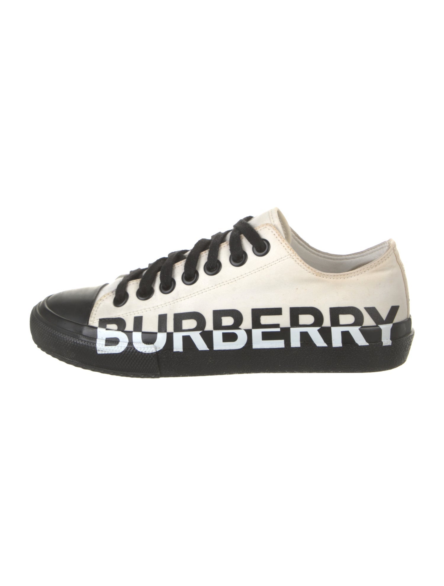 Burberry London Canvas Graphic Print Sneakers