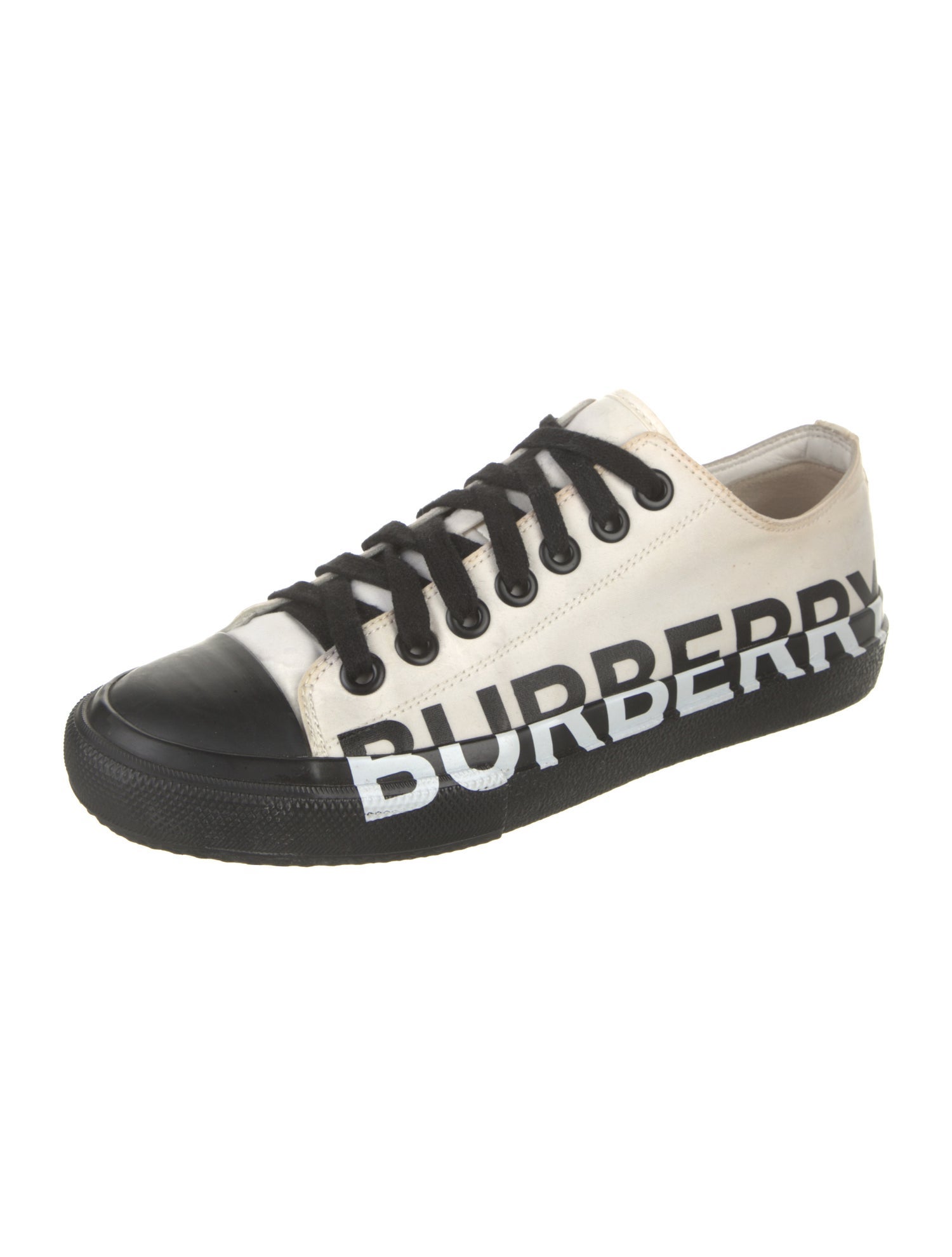 Burberry London Canvas Graphic Print Sneakers